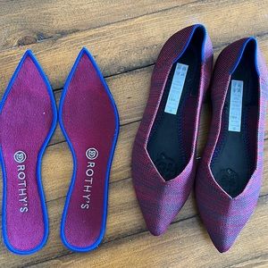 Rothy’s The Point in Crimson, Women’s Size 8.5